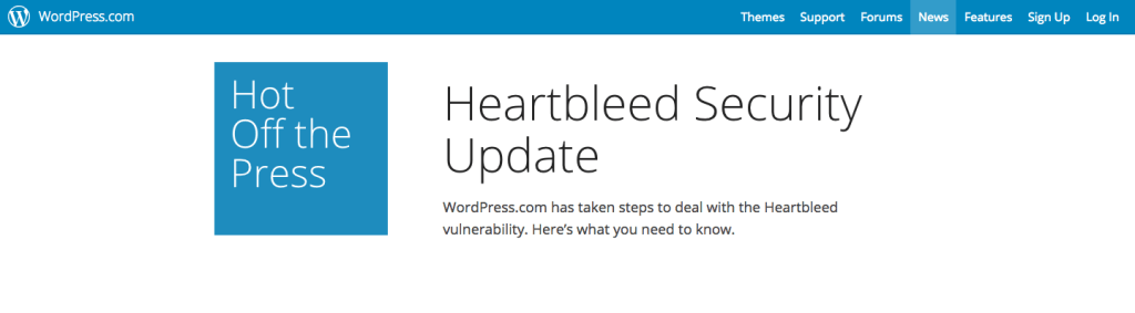 wordpress security update heartbleed