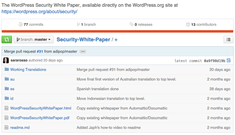 wordpress security whitepaper