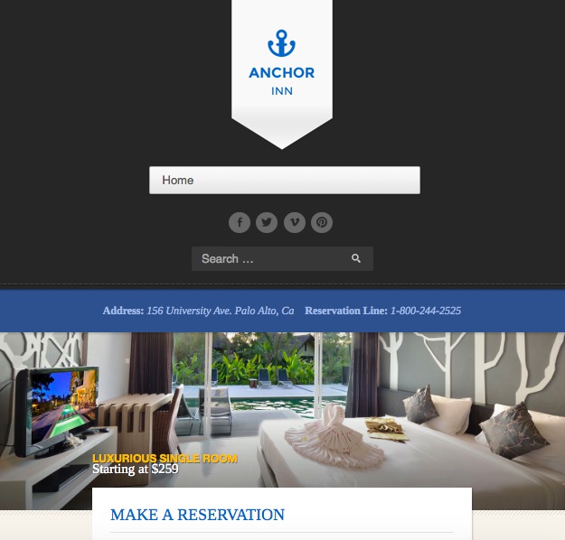 hotel wordpress theme