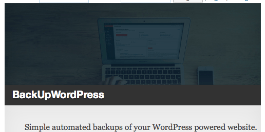 Corporate blog design - BackUpWordPress - Automated backup