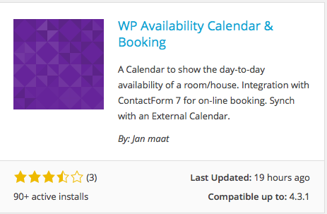 Calendar & Booking Plugin for online lead generation for hotel websites