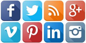 Social Media icons for Real Estate Website