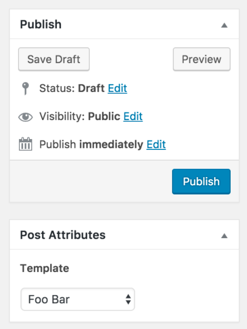 WordPress 4.7 custom post template