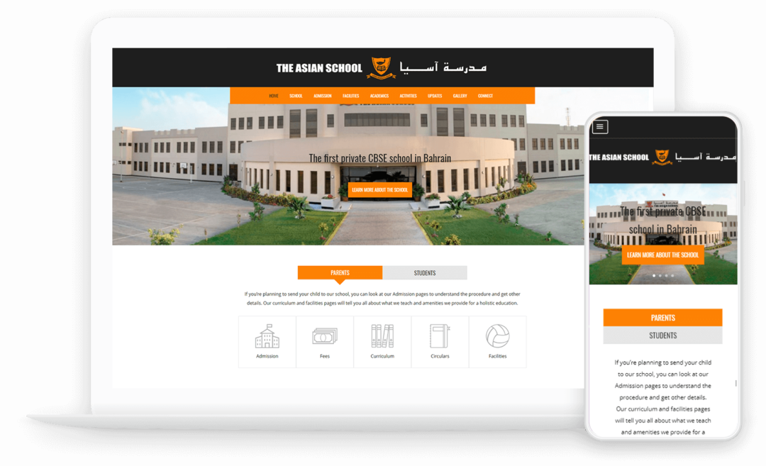 Improved UX for a School Website in Bahrain