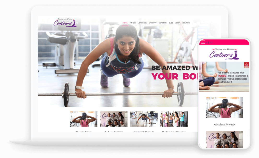 Design, Development & Maintenance of Women’s Fitness Studio Website