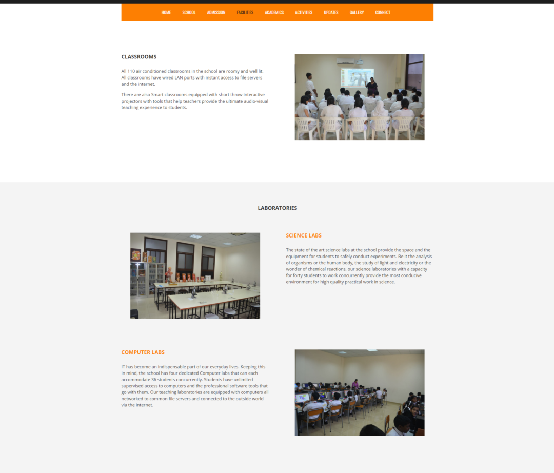 Improved UX for a School Website in Bahrain - Pixelmattic