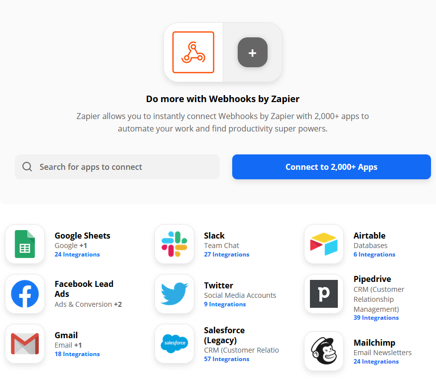 Zapier workflows