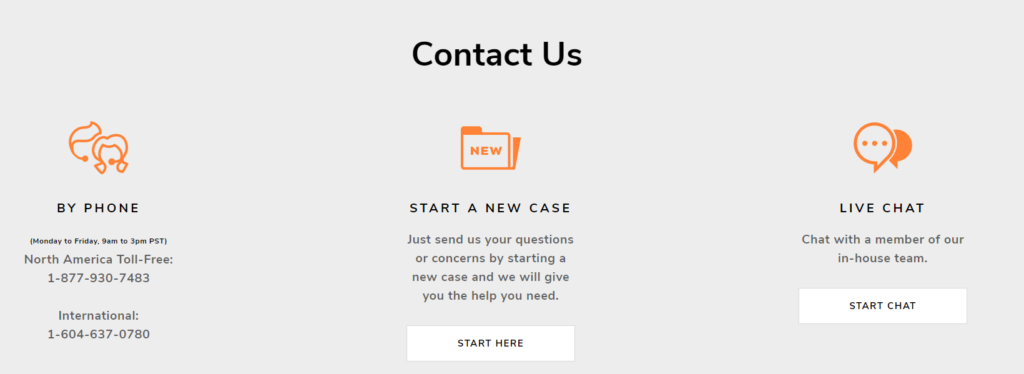 example of how to optimize contact page to provide clear and quick information