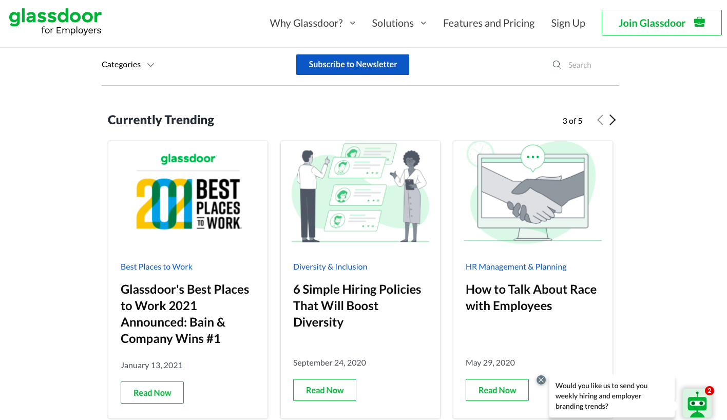 Glassdoor's blog